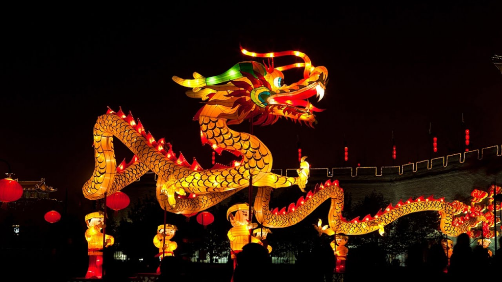 large dragon for chinese new year