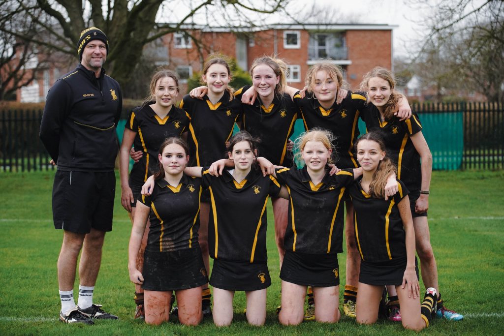 The girls rugby team