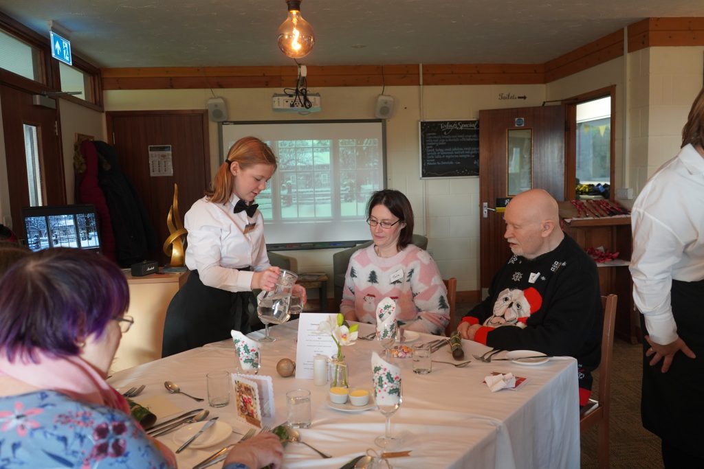 people at a restaurant