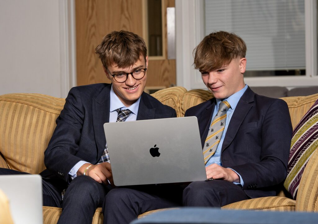 Queen's College Taunton Sixth Form pupils