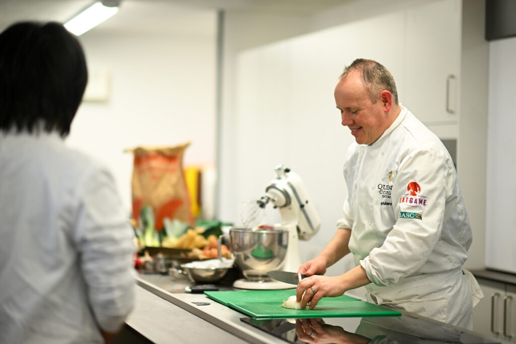 Head of Food and Nutrition Joe Mann leading a culinary lesson