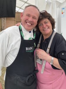 Joe Mann with Game Chef Rachel Green