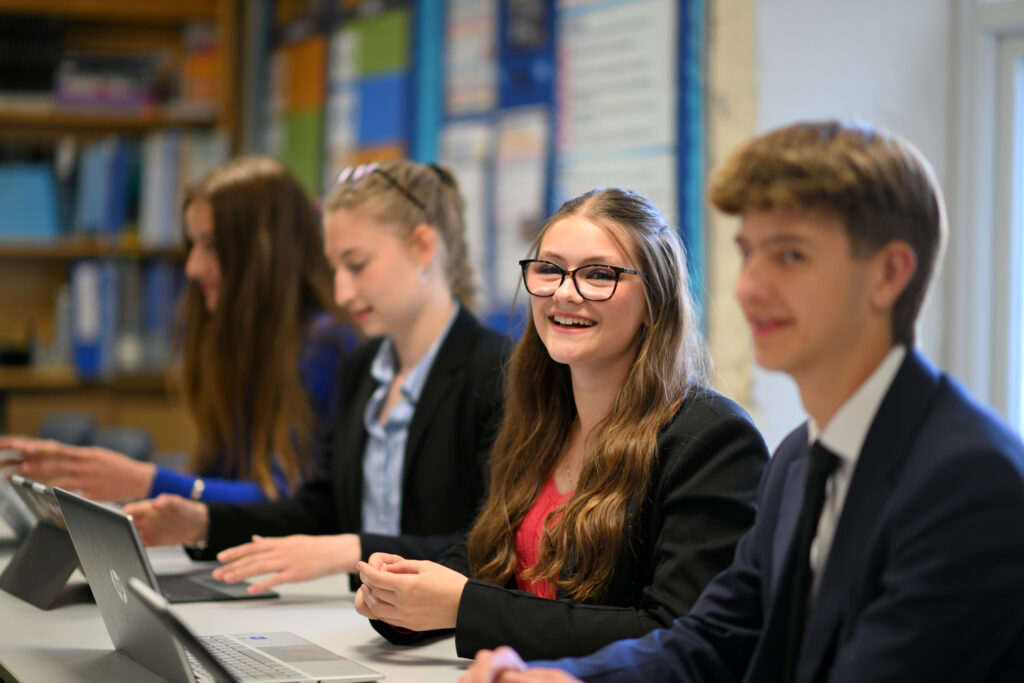 Queen's College Sixth Form pupils in a lesson