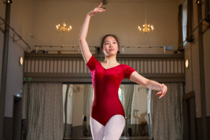 Pupil during dance lesson