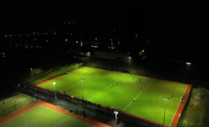 Queen's College Taunton's Astroturf facilities floodlit