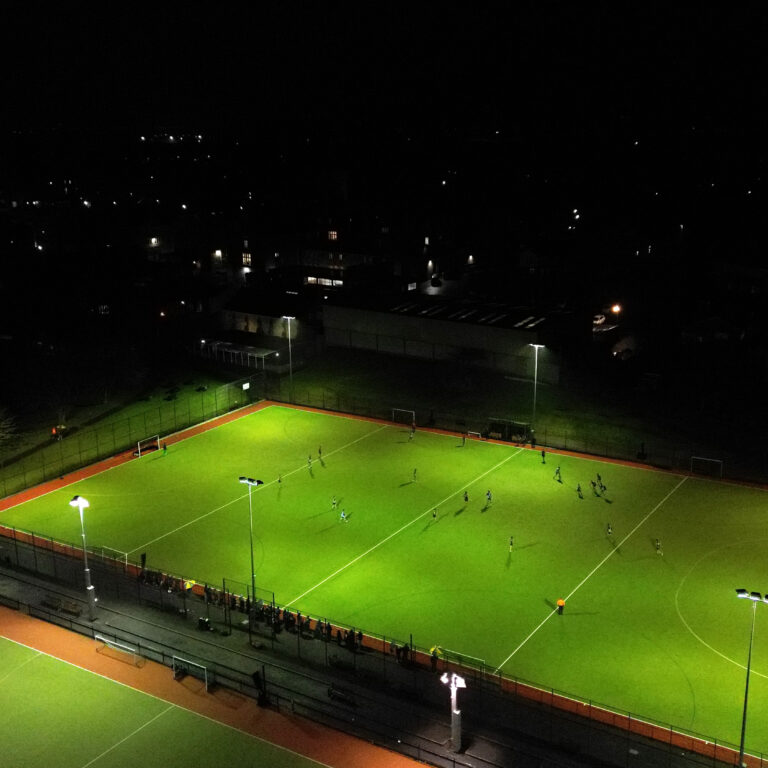 Queen's College Taunton's Astroturf facilities floodlit
