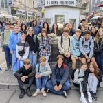 A group of pupils standing together.